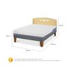 Cama Europea CIC 2 Plazas Excellence Plus + Respaldo Gales Mostaza