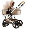 Coche Cuna Moisés con Accesorios Lubabycas Dorado