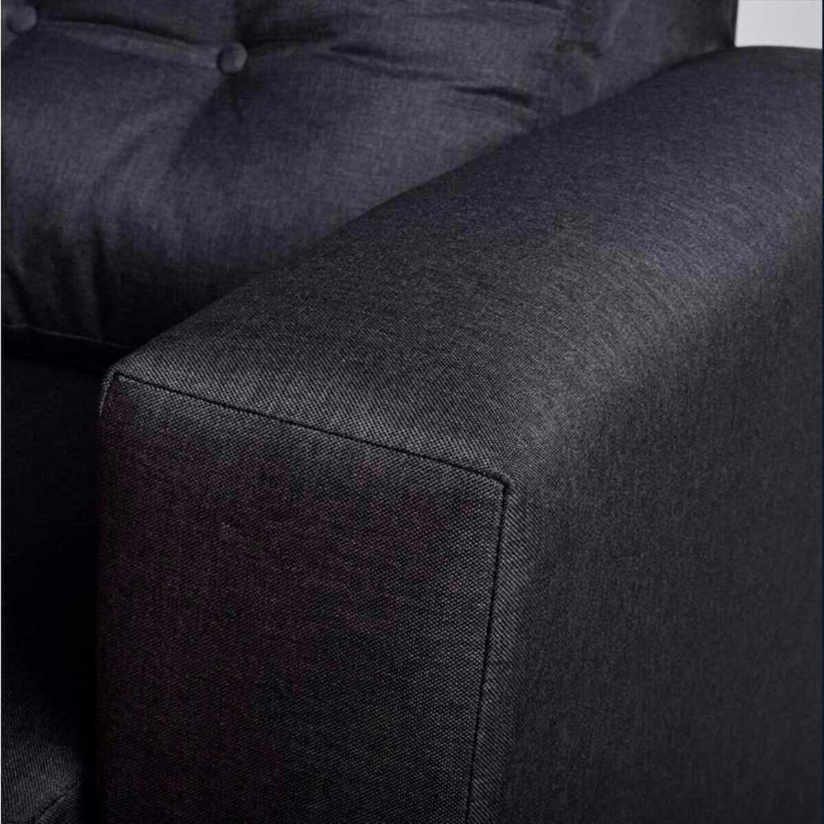 Sof&aacute; Seccional Jerk Home Richter 3 Cuerpos Gris Oscuro