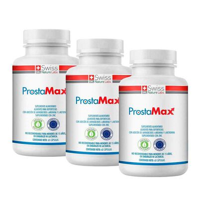 Imagen 2 del producto Prostamax Con Aminoacidos Bioactivos Y Minerales Tres Meses Swiss Nature Labs