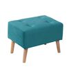 Pouf Latam Home Niza Tela Velvet Turquesa