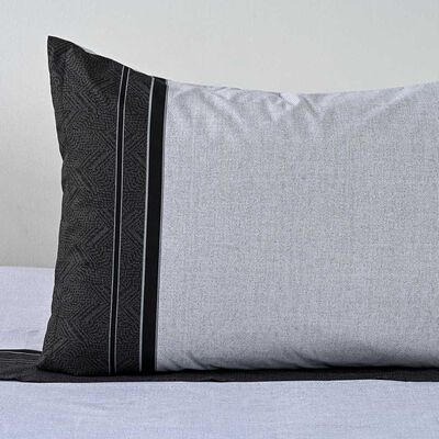 Imagen 2 del producto Juego de Sábanas American Family 1.5 Plazas 144 Hilos Zircon Negro