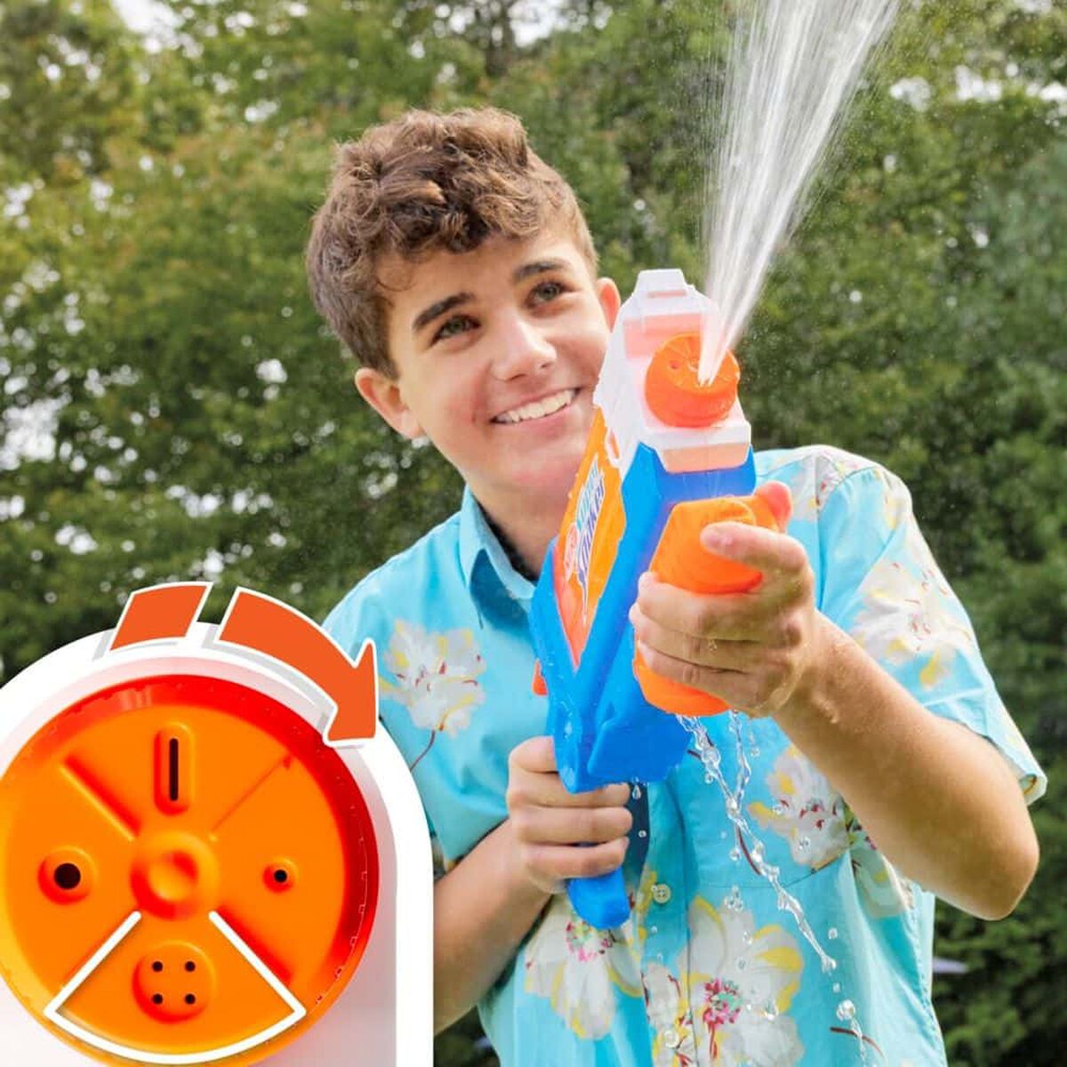 Lanzador de Agua Super Soaker Flip Fill 4 Estilos de Rociado