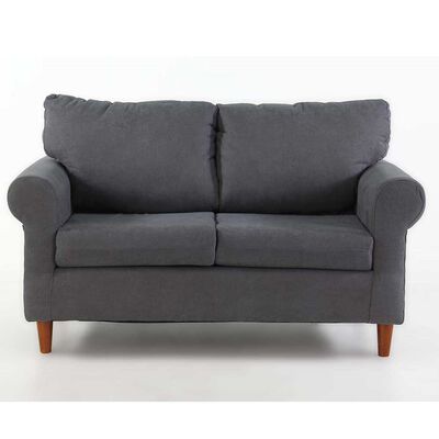 Imagen 1 del producto Sofá Kea Retro 2 Cuerpos Gris Oscuro