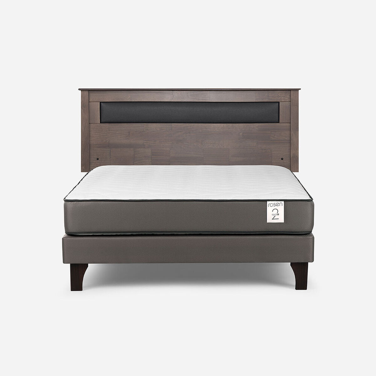 Cama Europea Rosen 2 Plazas New Style 2 Plus + Respaldo Ferrara
