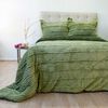 Cubrecama Doral King Touch Nebula Sherpa Verde