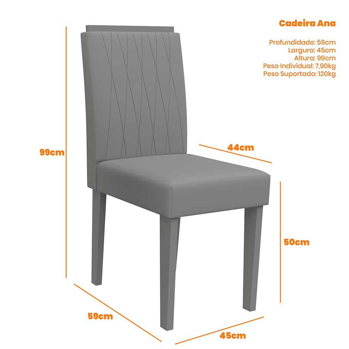 Juego de Comedor Jdo & Design Any 6 Sillas Azul