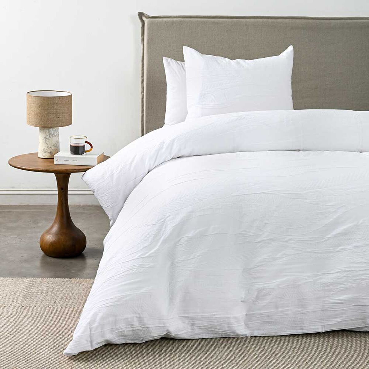 Funda de Plum&oacute;n Cannon 1.5 Plazas Weaves White