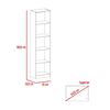 Estante 45 cm + Estante 2 Puertas TuHome Home Macadamia