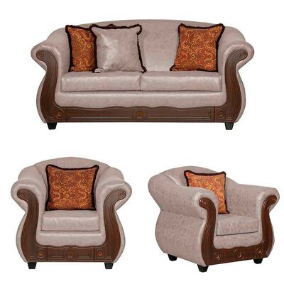 Juego de Living Black Factory Estambul 4 Cuerpos Crema