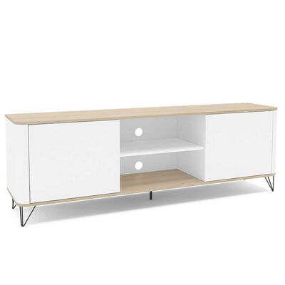 Rack TV Vekkahome Cartagen Hasta 75" Blanco