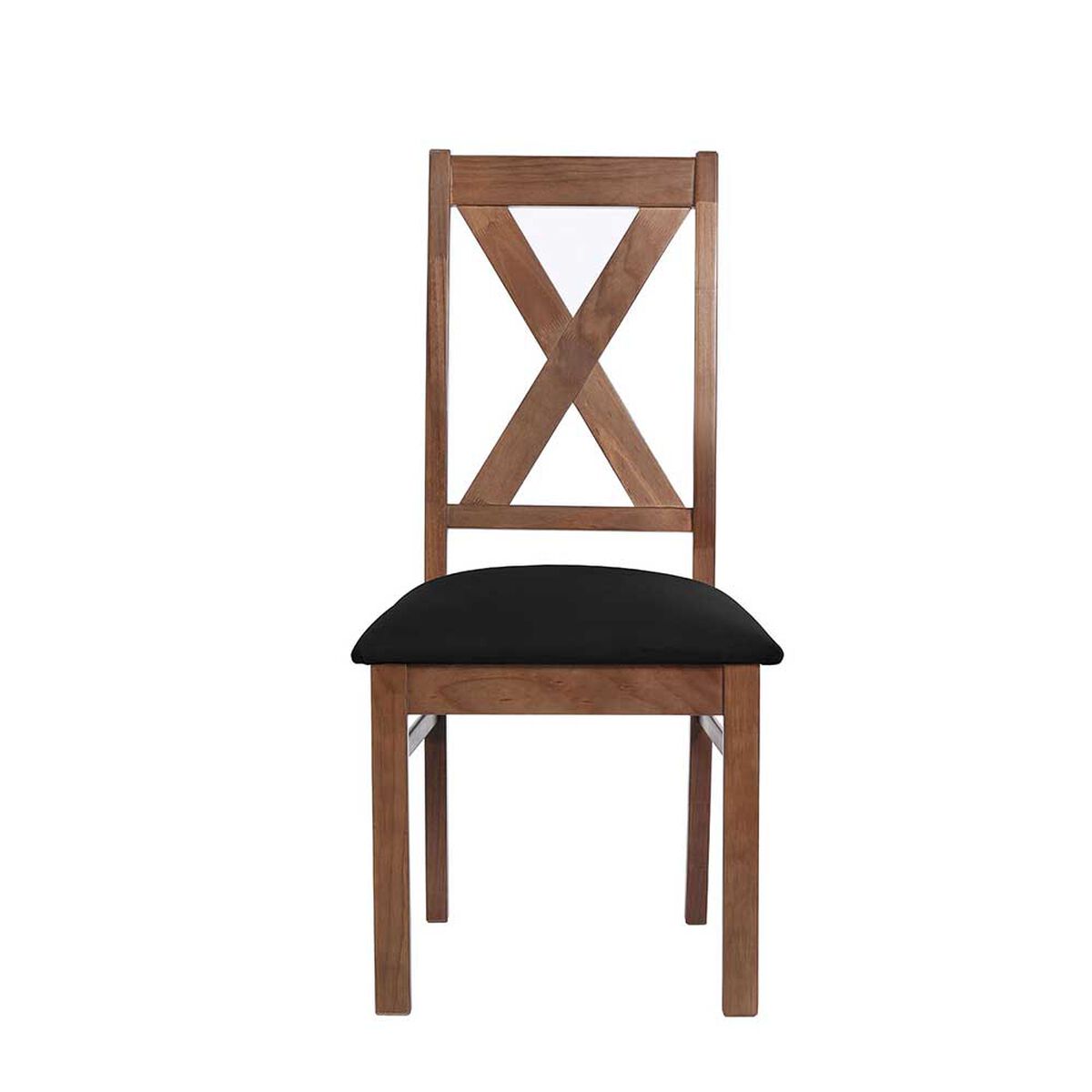 Juego de Comedor Latam Home Sevilla Segovia 2 Sillas + 2 Bancas Velvet Negro