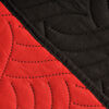 Quilt Rock King Negro - Rojo