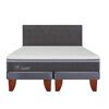 Cama Europea CIC King Ortopedic Advance + Respaldo Eufrates
