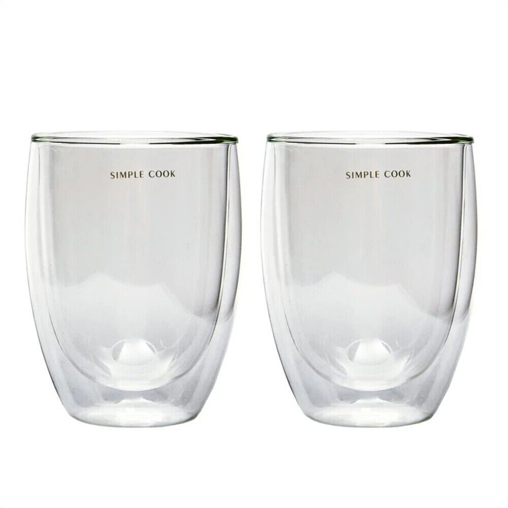 Set 2 Tazas Simple Cook Latte Blanco
