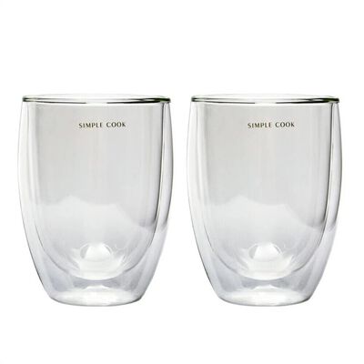 Set 2 Tazas Simple Cook Latte Blanco