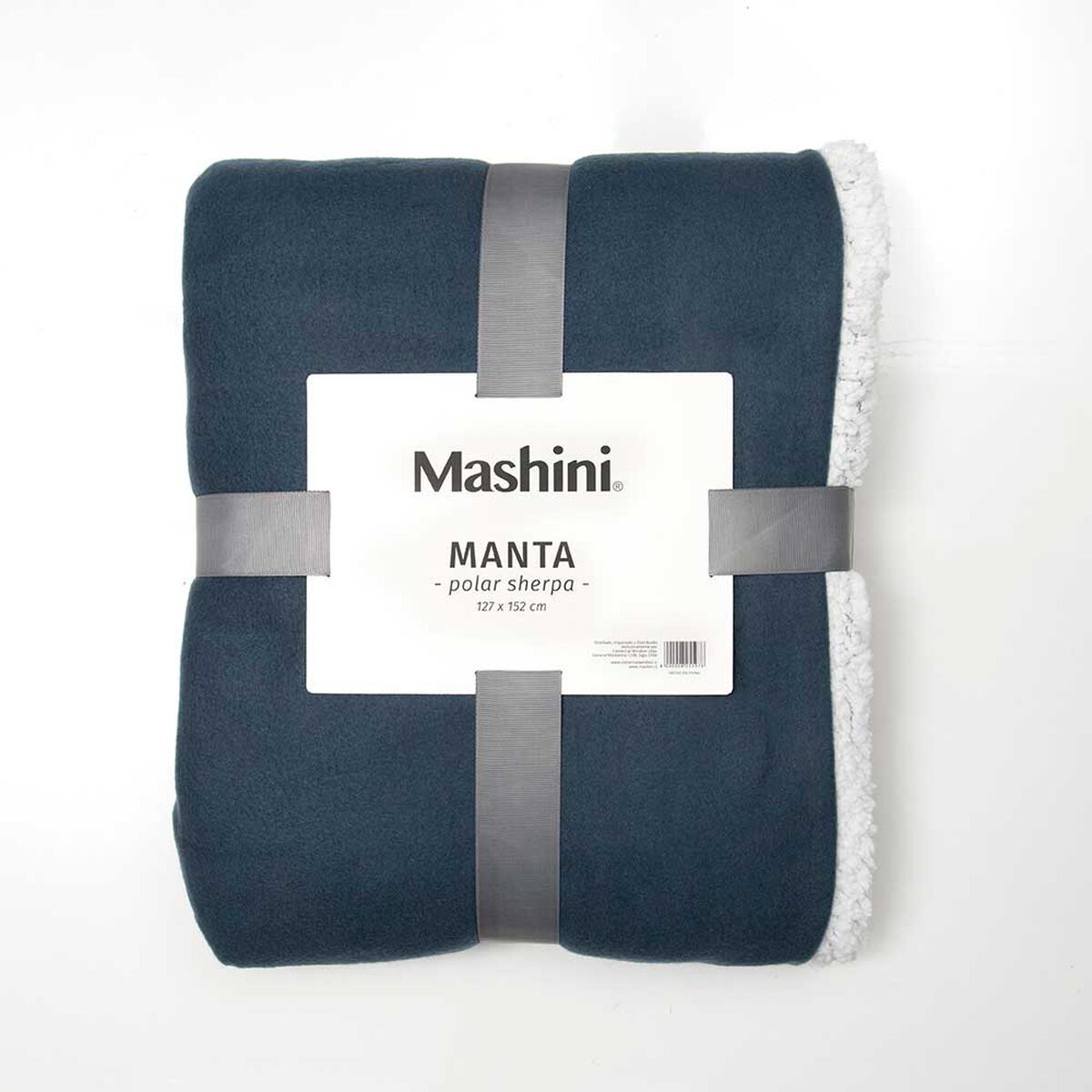 Manta de Poliéster Mashini 127 x 152 Liso Azul
