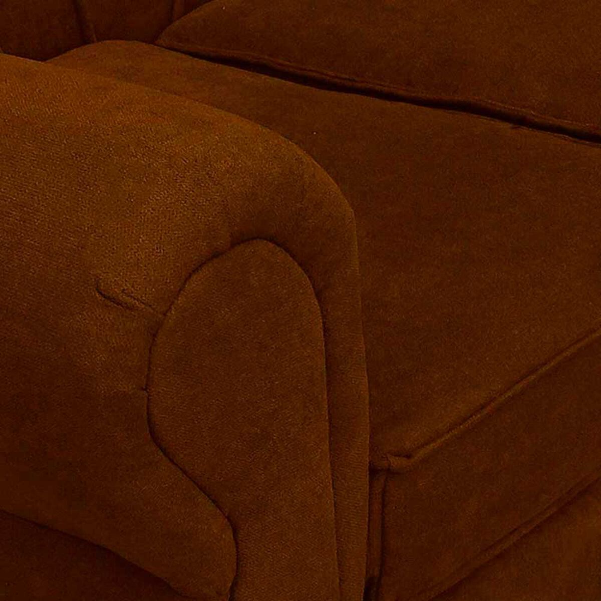 Juego de Living Elegant Detail Marsella Sof&aacute; 2 Cuerpos + Dos Sillones 1 Cuerpo Caf&eacute;