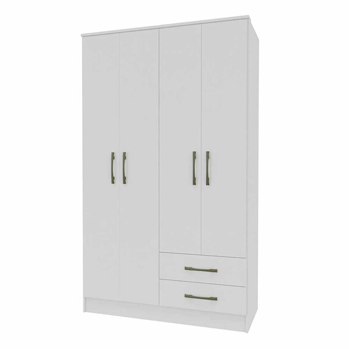 Clóset Vekkahome Pequim 4 Puertas 2 Cajones Blanco