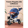 Triciclo Reversible y Plegable con Accesorios Gris Lubabycas
