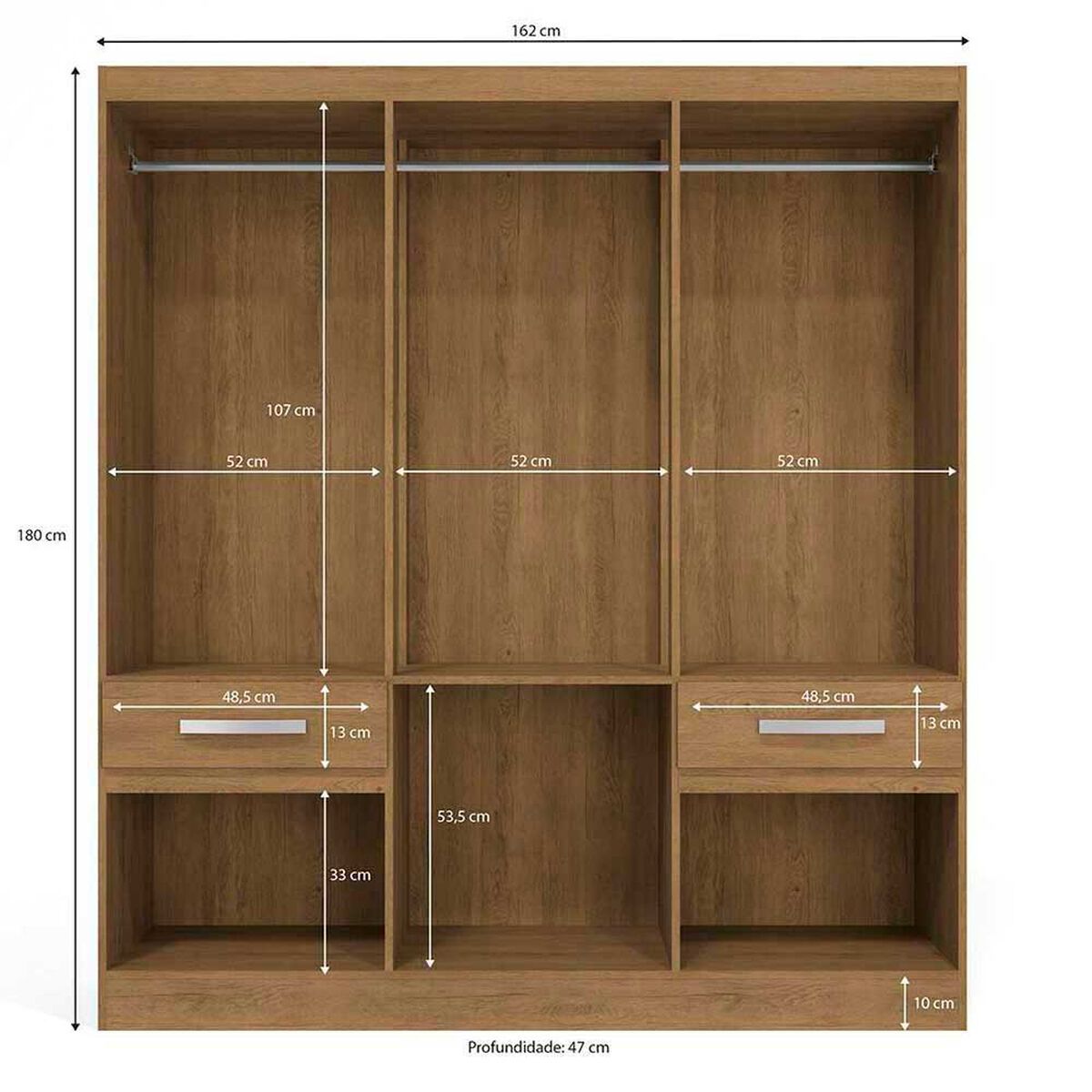 Cl&oacute;set B544 6 Puertas 2 Cajones