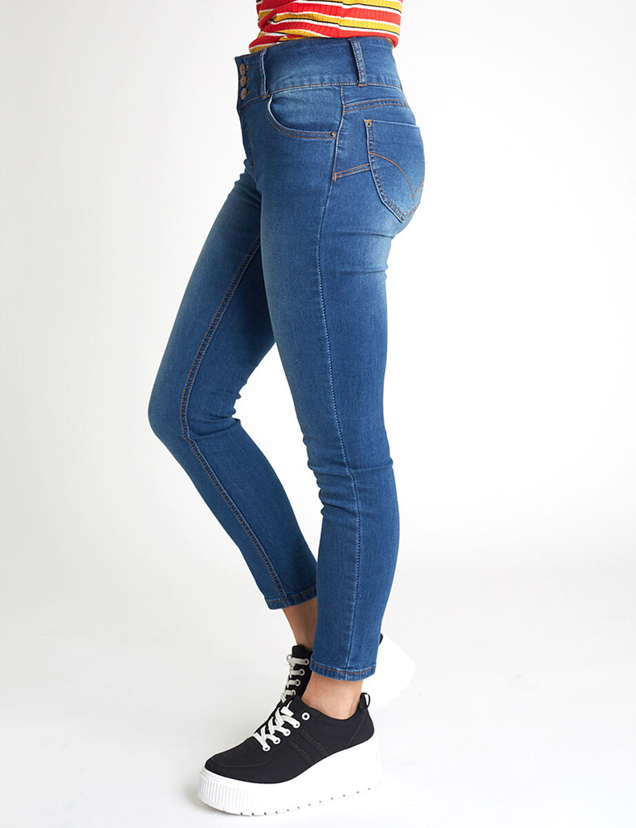 Jeans Indigo Icono Mujer Rihanna Básico