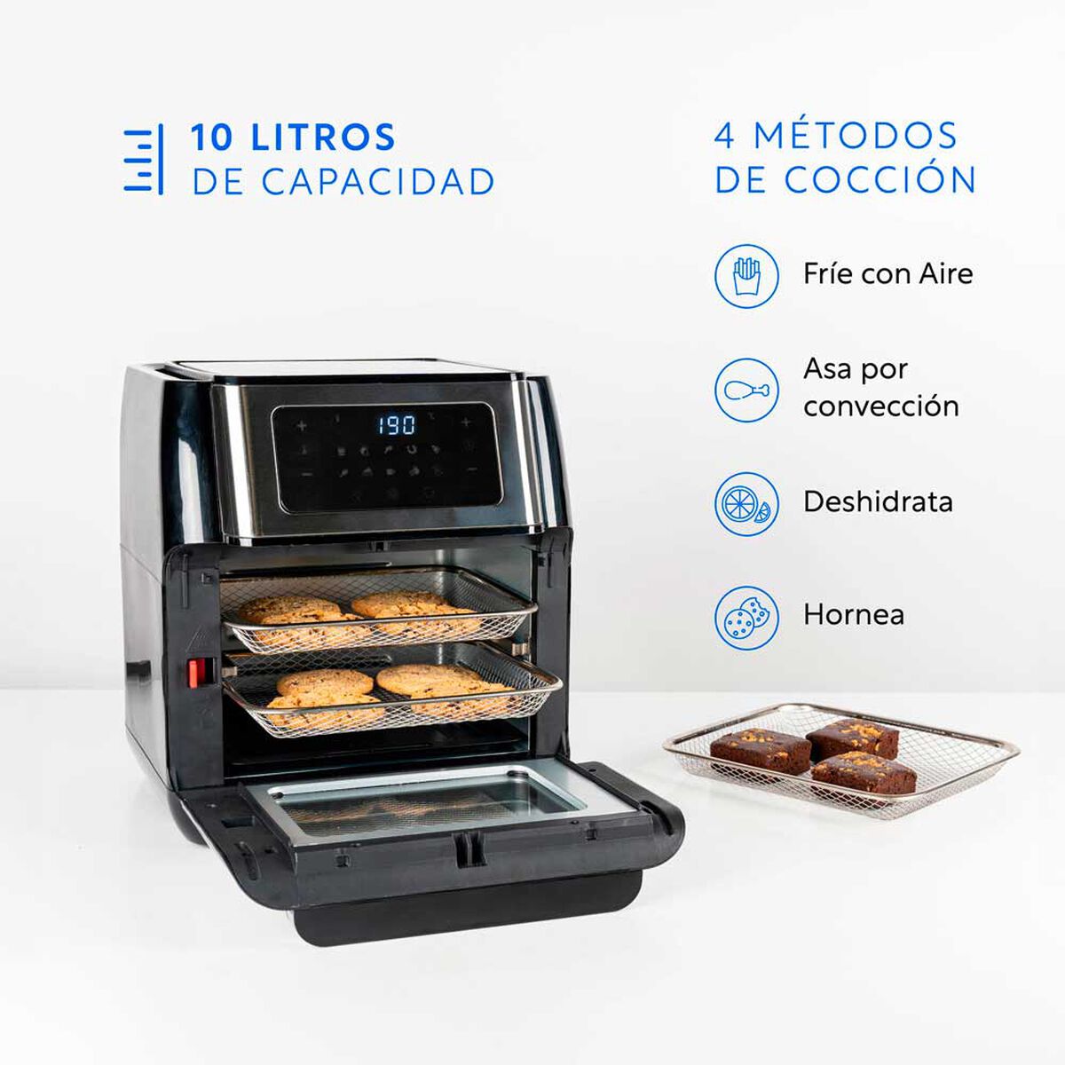 Freidora de Aire EasyWays Air Fryer Full 10 lts.