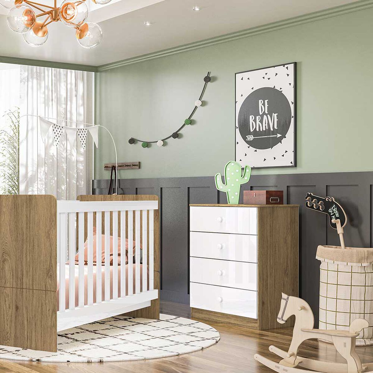 Cómoda Home Mobili Bixar 4 Cajones Blanco