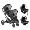 Coche Travel System Dueto Negro Bebeglo