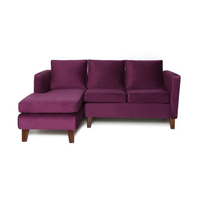 Imagen 1 del producto Sofá Seccional Barra Design Mila Izquierdo 3 Cuerpos Morado