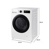 Lavadora Automática Frontal Samsung WW12CGC04DAEZS 12 kg.