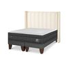 Cama Europea CIC Base Dividida 2 Plazas Lux + Respaldo Panaro