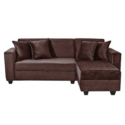 Sofá Seccional Diseño A&M Home Maite 3 Cuerpos Chocolate