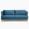 Juego de Living Barra Design Larisa Sofá 3 Cuerpos + Dos Sillones 1 Cuerpo Azul