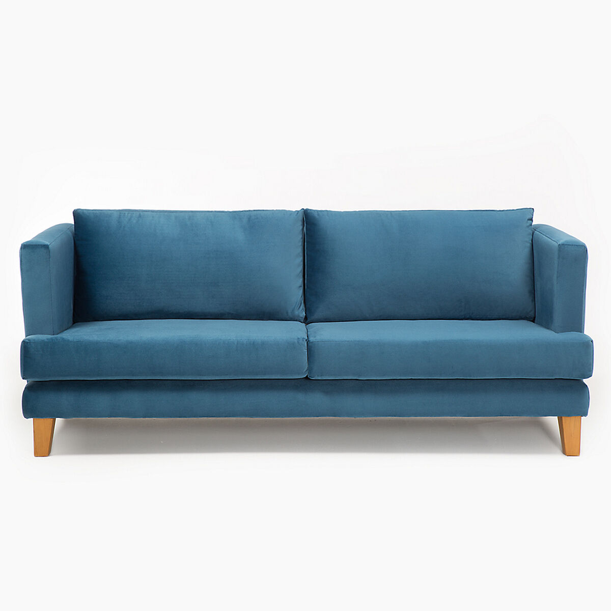 Juego de Living Barra Design Larisa Sofá 3 Cuerpos + Dos Sillones 1 Cuerpo Azul
