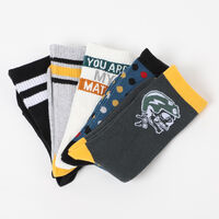 Pack 5 Unidades Calcetin Niño Largo de Algodón Cutback Azul