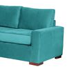 Sofá Seccional Izquierdo Latam Home Livorno 3 Cuerpos Turquesa