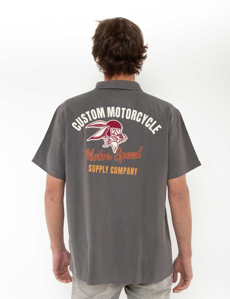 Camisa Estampada Manga Corta Hombre Fiorucci