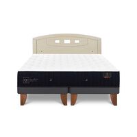 Cama Europea CIC Base Dividida 2 Plazas Premium + Respaldo Gales Alpino