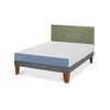 Cama Europea CIC 2 Plazas Excellence + Respaldo Villarrica Olivo