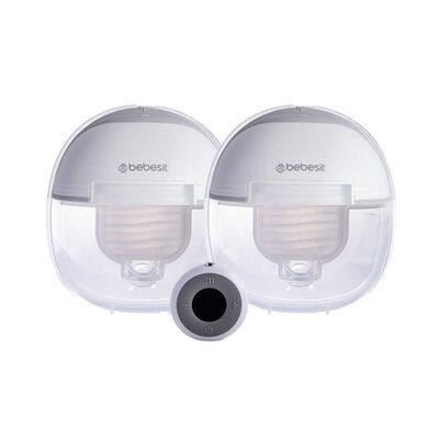 Extractor Leche Materna Doble + Control Remoto + 10 Bolsas Bebesit