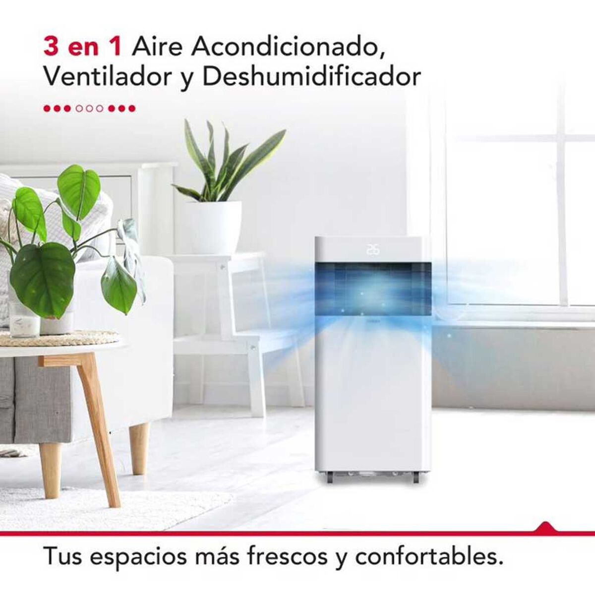 Aire Acondicionado Portátil Thorben Thor Pac 3 En 1 8000 Btu
