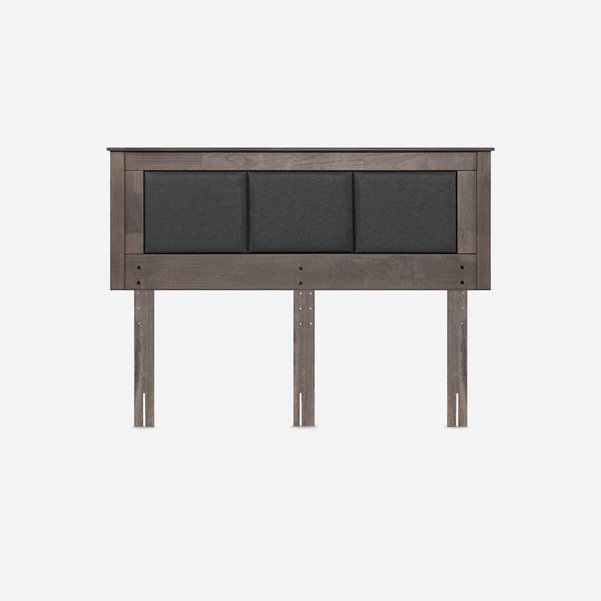 Cama Europea Rosen Base Dividida King New style 6 + Respaldo Rachel Gris