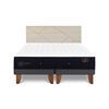 Cama Europea CIC Base Dividida King Premium + Respaldo Villarrica Alpino