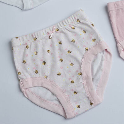 Imagen 2 del producto Pack 4 Calzones Niña Intime Blanco, Rosado