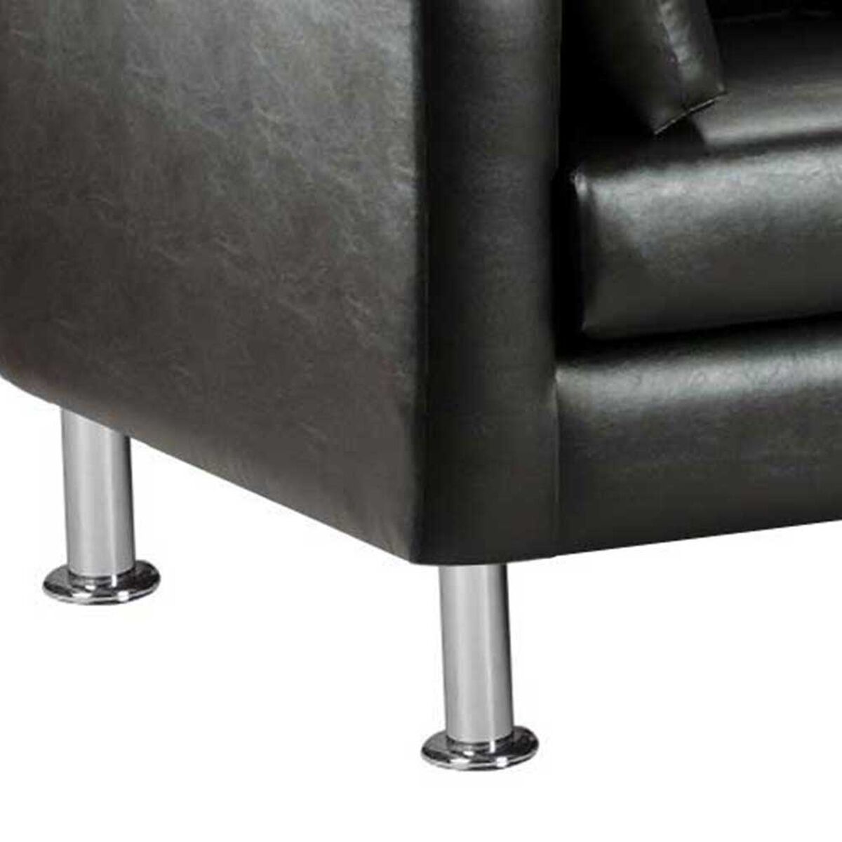 Sofá Bodevir Sky PU 12 3 Cuerpos Negro 