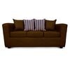 Juego de Living Elegant Detail Santa Fe Sofá 3 Cuerpos + Sofá 2 Cuerpos + Sillón 1 Cuerpo Café