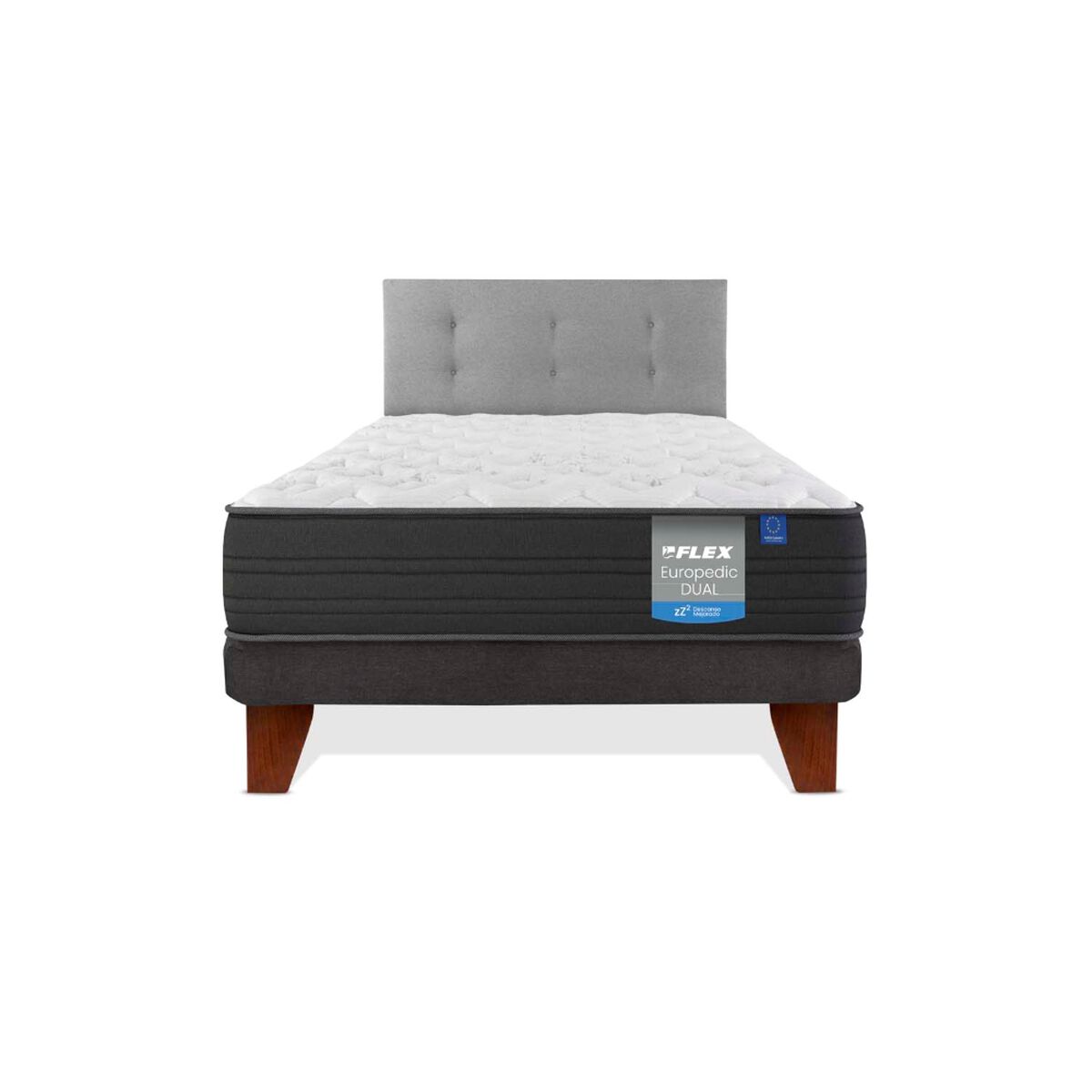 Cama Europea Flex 1,5 Plazas Europedic Dual