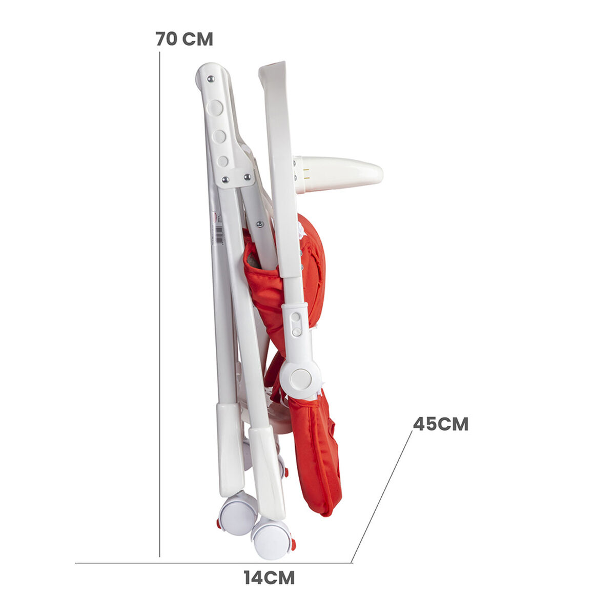 Silla de Comer Plegable Golite Roja Bebesit