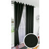Combo Cortinas Doral Rustico 220 x 140 cm Negro